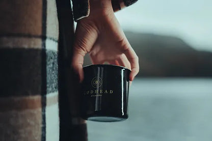Black Vintage Mug - GØDHEAD COFFFEE