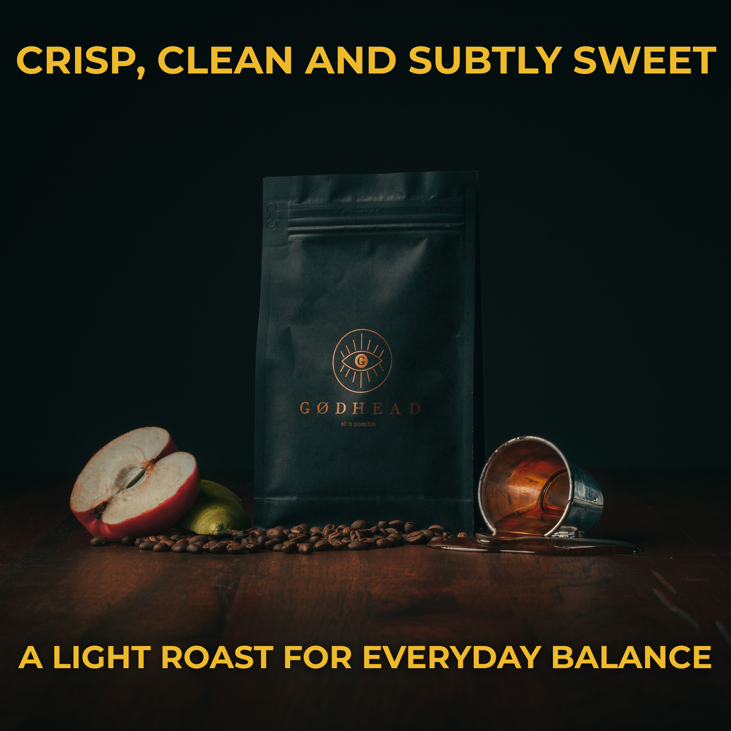 Nirvana 200g specialty coffee bag from GODHEAD COFFEE - medium roast Ethiopian arabica with floral and citrus notes