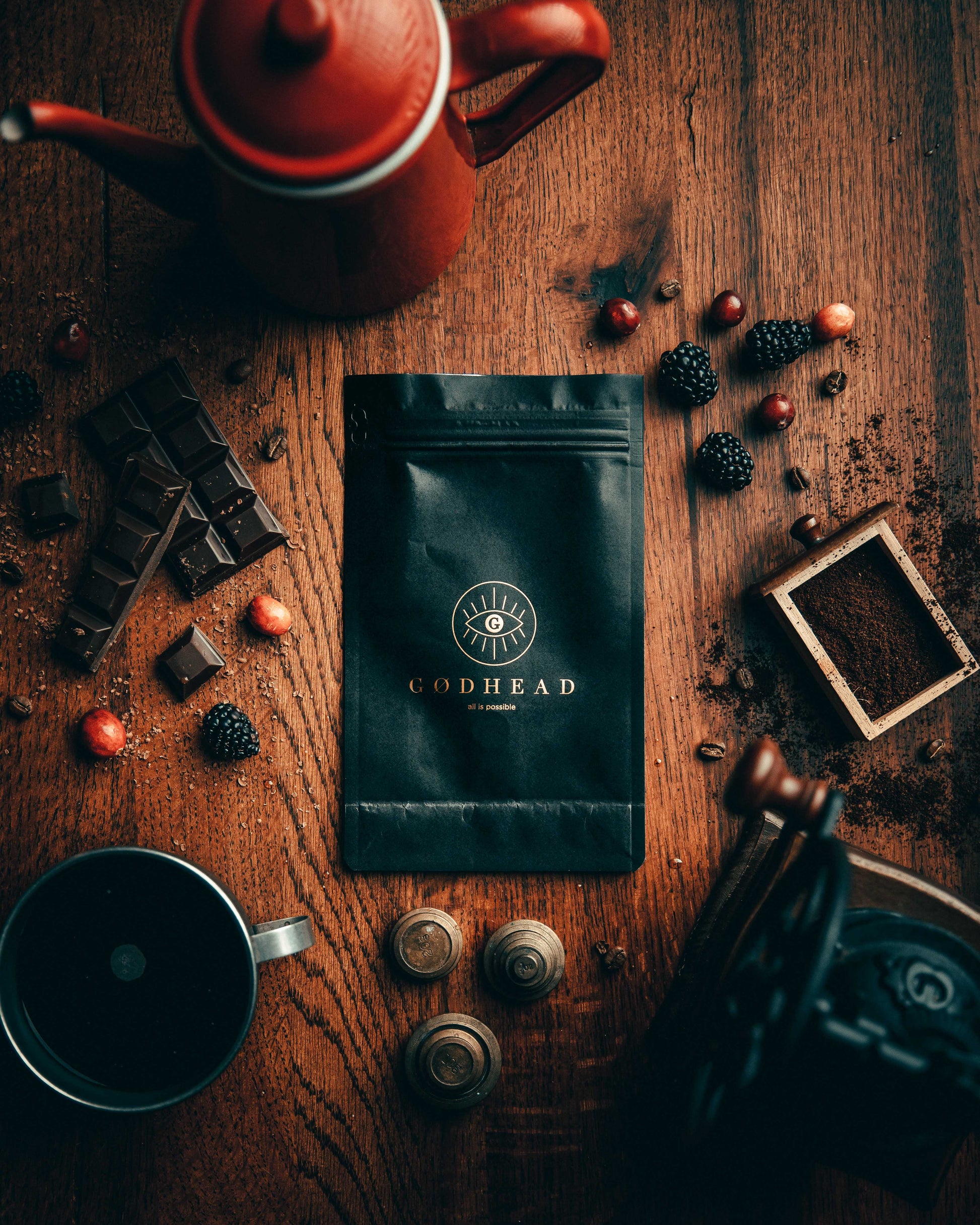 Transcend specialty coffee packaging - 200g bag of Colombian single-origin beans