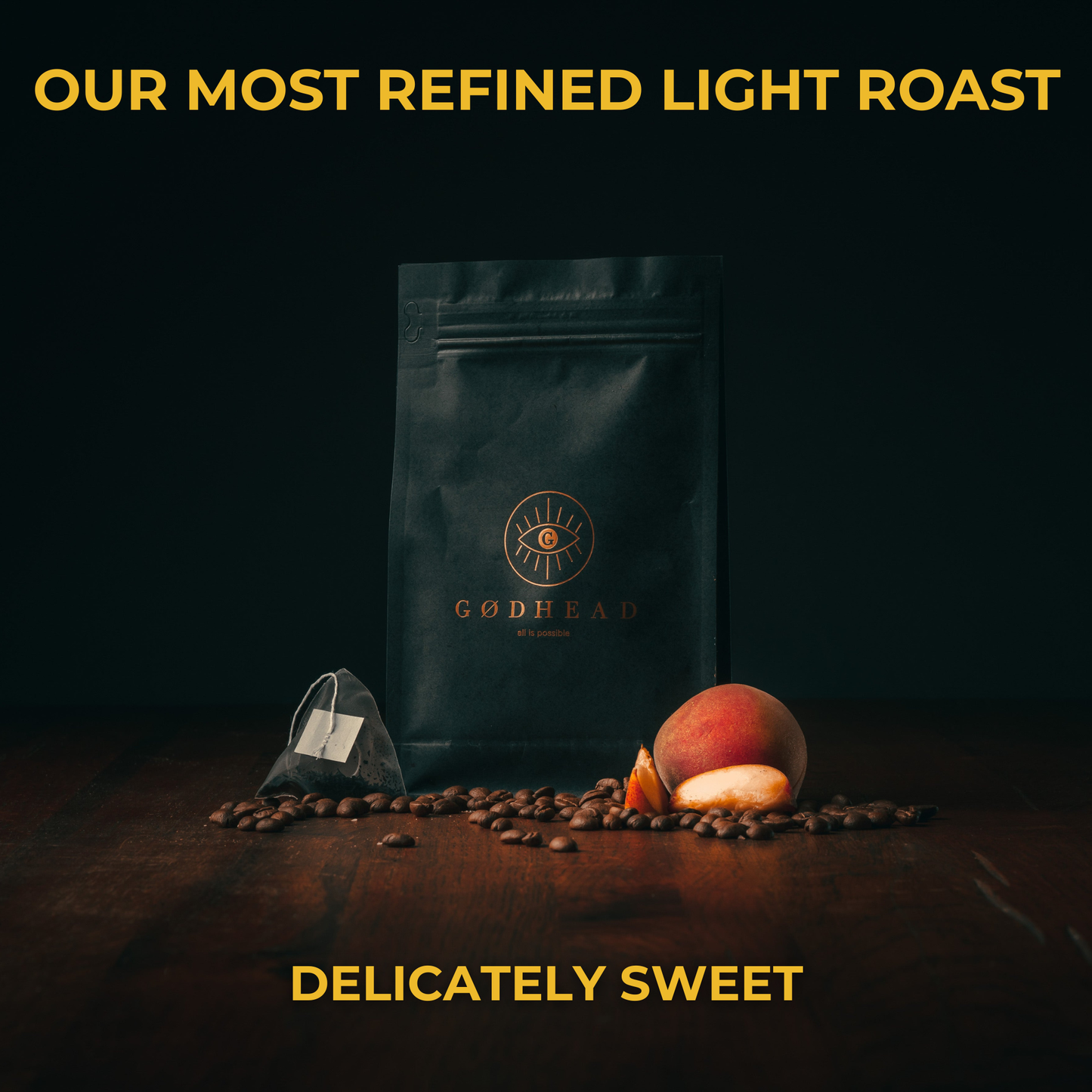 Vintage 200g specialty coffee bag from GODHEAD COFFEE - medium roast Brazilian arabica with chocolate and nutty notes